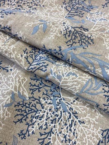 Élégant et délicat tissu au motif de corail marin en double, Antiek en Kunst