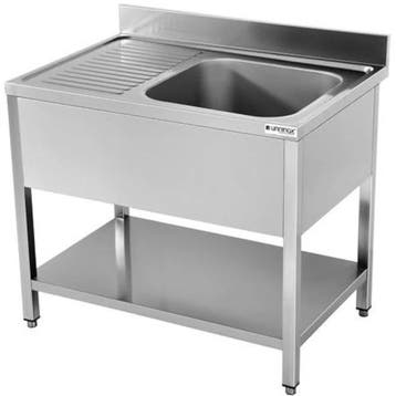 Spoelwerktafel | RVS | Rechts 1 Spoelbak + Bodemschap |, Verzenden