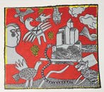 Corneille (1922-2010) - Lithographie au Carborundum : Le