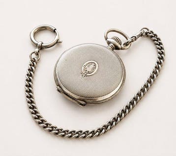 Nijland Anker Watch - Zilveren zakhorloge met ketting -, Handtassen en Accessoires, Horloges | Heren, Nieuw