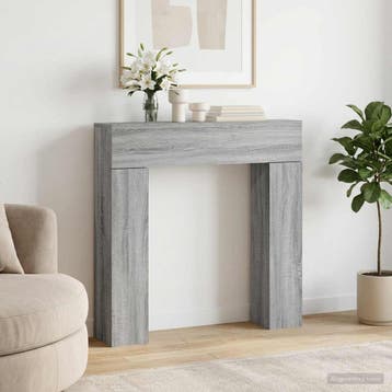 vidaXL Haardombouw Grijs Sonoma 102 x 18 x 100,5 cm Bewerkt, Verzenden, Nieuw