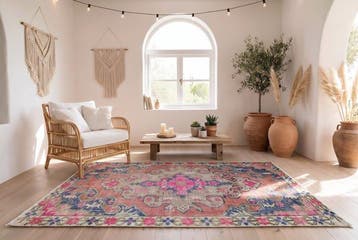 Kleurrijke vintage - Vloerkleed - 240 cm - 130 cm -