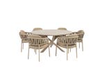 Taste by 4 Seasons Calma tuinset Latte met Prado tafel Ø 160, Nieuw