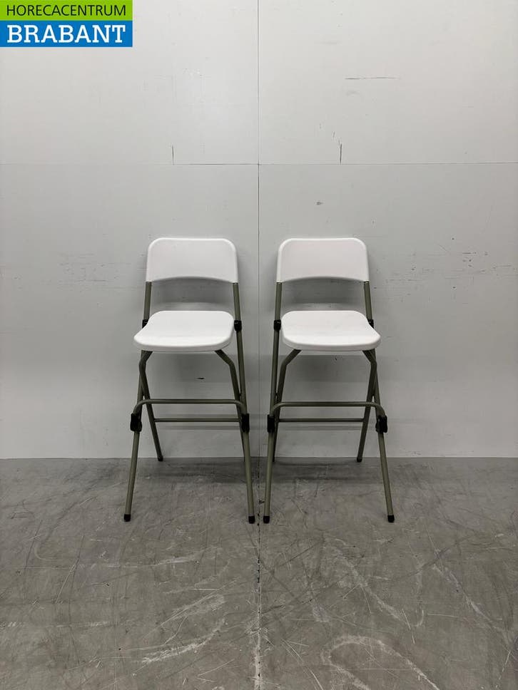 Bolero opklapbare kunstof barkruk set van 2 stuks Horeca, Zakelijke goederen, Horeca | Meubilair en Inrichting, Ophalen of Verzenden