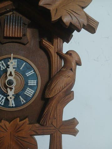 Pendule à coucou - Albert Schwab - Bois, Laiton - 1960-1970