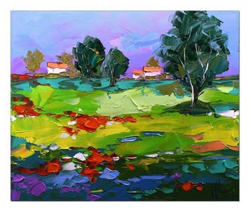 Olivier Pfleger - Mandrafina  Campagne  Périgord, Antiek en Kunst, Kunst | Schilderijen | Modern