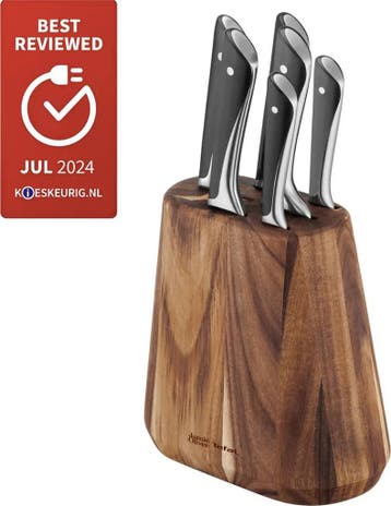 Tefal Jamie Oliver Messenset met Messenblok 6-delig -..., Verzenden, Nieuw
