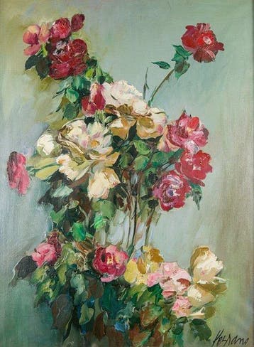 Josep Miquel Serrano (1912-1982) - Floral Still Life with
