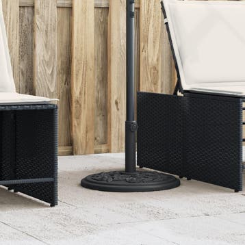 vidaXL Parasolvoet voor stok van Ø38 / 48 mm 12 kg rond, Verzenden