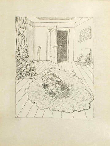 Giorgio De Chirico (1888-1978) - Il ritorno di Ulisse