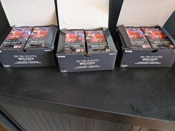 Bandai - 3 Booster box - One Piece - OP16- The Time Of, Nieuw