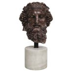Buste, Testa di Bacco in marmo rosso antico - 68 cm - Marmer, Antiek en Kunst