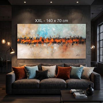 Monika Spiewak - Abstract - Oil Painting Stretched On The, Antiek en Kunst, Kunst | Schilderijen | Modern