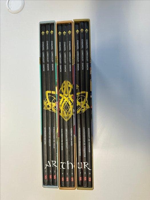Arthur 1 t/m 9 - complete reeks HC in 3 boxen -, Livres, BD