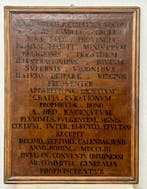 Italiaanse school (XVIII) - Epigrafe commemorativa nobiliare, Antiek en Kunst
