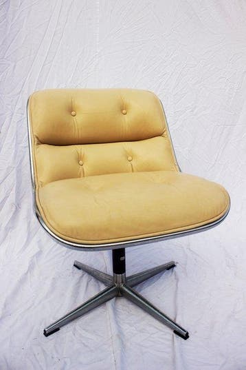 Knoll - Charles Pollock - Lounge stoel - Chroom, Plastic,