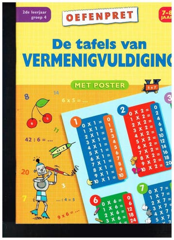Tafels/ vermenigvuldigen oefenpret 7- 8 jaar 9789043831093, Verzenden, Gelezen, Uitgever