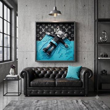 Artxlife - Lego Kaws Black&Azure Water Relax Vuitton