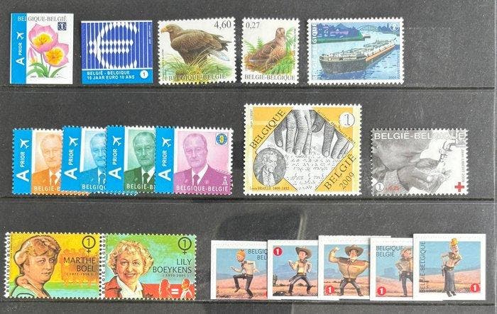 België 2009 - Volledige jaargang 2009, alle zegels, blokken, Timbres & Monnaies, Timbres | Europe | Belgique
