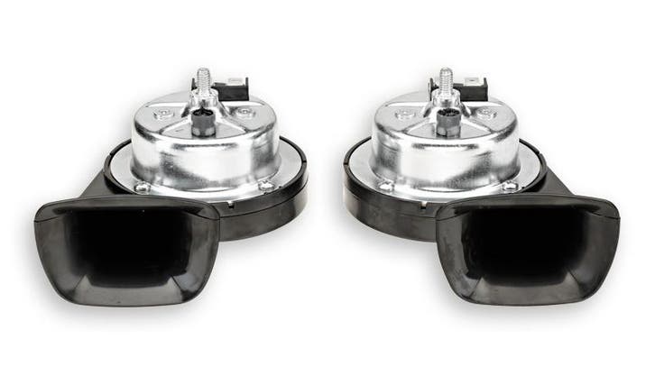 Mooie zwart zilver snailhorn toeters, Autos : Pièces & Accessoires, Autres pièces automobiles, Enlèvement ou Envoi