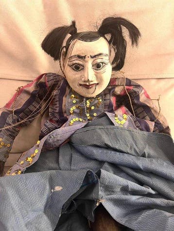 Marionnette - Bois, Textile - La deuxième moitié du XXe, Antiquités & Art