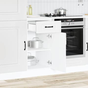 vidaXL Onderkast Kalmar bewerkt hout wit, Verzenden, Nieuw