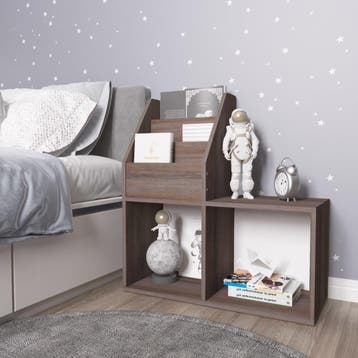 vidaXL Kindertijdschriftenrek 71x30x78,5 cm hout grijs en, Verzenden, Nieuw
