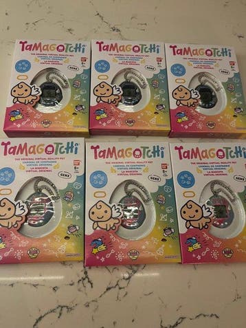 Bandai - Lot de 6 Tamagotchi gen3 neuf sous scellé -, Nieuw