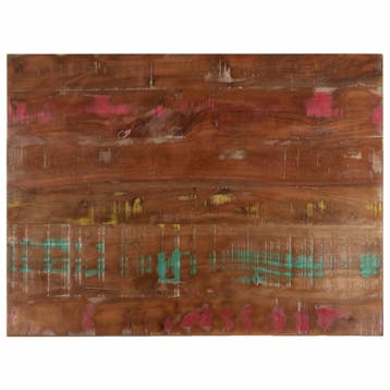 vidaXL Tafelblad rechthoekig 80x70x1,5 cm massief gerecycled, Huis en Inrichting, Verzenden, Nieuw