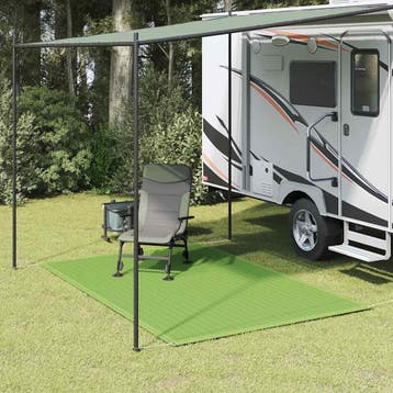 vidaXL Tenttapijt 250x200 cm HDPE lichtgroen, Verzenden, Nieuw