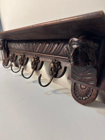 Porte-manteau - Bois, Bronze