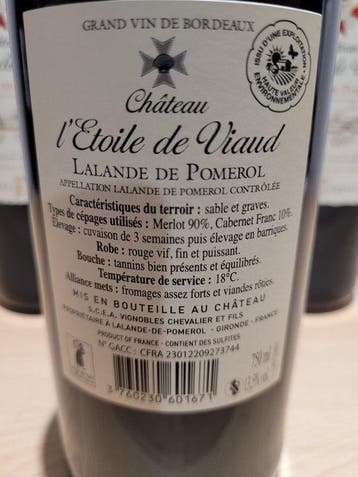 2022 Château lEtoile de Viaud - Lalande-de-Pomerol - 8, Verzamelen, Nieuw