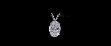 Zonder minimumprijs - Hanger - 14 karaat Witgoud - 2.94ct.