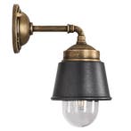 Stal- & Boerderijlampen Kostas Brass 90 Muurlamp Brons, Tuin en Terras, Verzenden, Minder dan 50 watt, Wandlamp, Nieuw