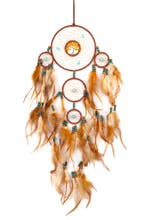 Dromenvanger Cognacbruin Dreamcatcher Veren Cognac Bruin Boh, Ophalen of Verzenden, Nieuw