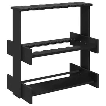 vidaXL Biljartkeu-stand Bewerkt hout 60 x 35 x 60 cm Zwart, Verzenden, Nieuw