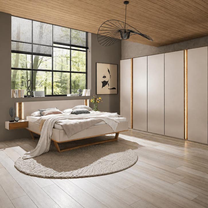 Forestales Miami Sandstorm Houten Bed - 140 x 200, Huis en Inrichting, Slaapkamer | Bedden