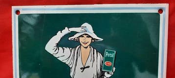 Aus Nachlass - Persil uit de jaren tachtig - Emaille bord -