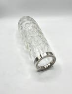 Hermann Bauer - Vase - Argent 925, Bleikritall - Meulage de