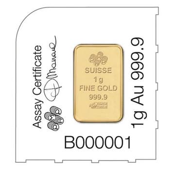 1 gram - Goud .999 - 1g PAMP Suisse Lady Fortuna Multigram