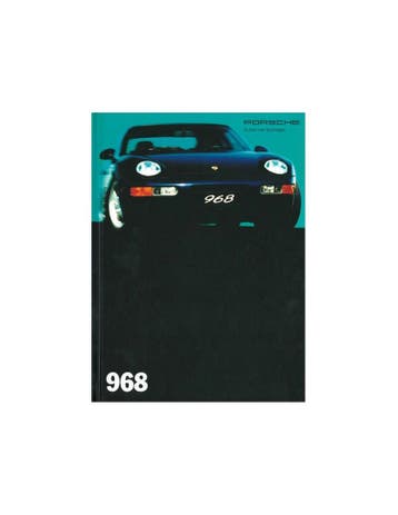 1994 PORSCHE 968 HARDCOVER BROCHURE DUITS