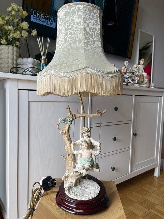 Capodimonte - Bruno Merli - Lamp - 985-P - Porselein - Bruno, Antiquités & Art, Curiosités & Brocante