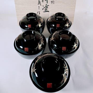 aizu-Nuri - yoshizo  - Bol (5) - Laque durushi, maki-e, Antiquités & Art