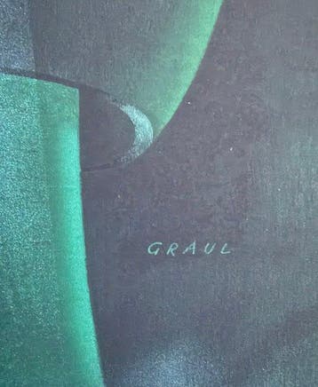 Werner Graul - “Metropolis, 1927”. Gesigneerd in de plaat., Antiek en Kunst