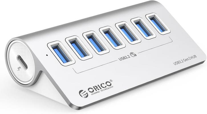 ORICO 7-in-1 USB Hub 10Gbps | Retour deal | 40% korting, Computers en Software, Dockingstations, Zo goed als nieuw, USB-hub, Verzenden