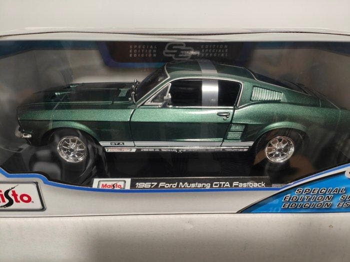 Maisto 1:18 - Model sportwagen - 1967 Ford Mustang GTA, Hobby & Loisirs créatifs, Voitures miniatures | 1:5 à 1:12