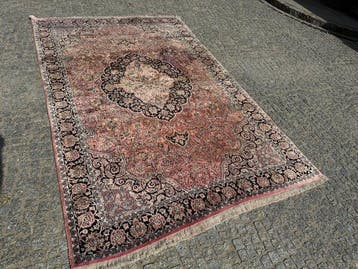 Tapis unique en soie Goum vintage - Tapis - 290 cm - 185 cm, Maison & Meubles, Ameublement | Tapis & Moquettes