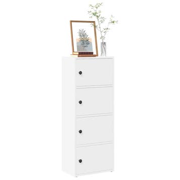 vidaXL Boekenkast 40x24x102 cm bewerkt hout wit, Verzenden