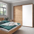 Forestales Woodside Massief Eikenhout Zweefdeur Kledingkast, Huis en Inrichting, Kasten | Kleerkasten, Nieuw