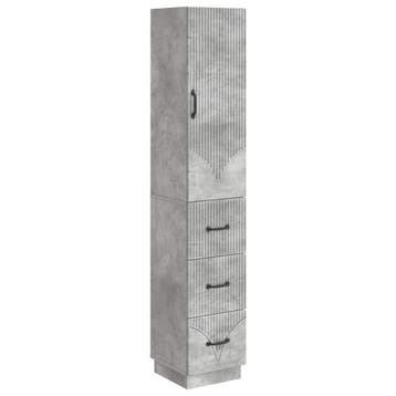 vidaXL Kast Set 2 pcs Betongrijs 33 x 34,5 x 87 cm Bewerkt, Huis en Inrichting, Kasten | Overige, Verzenden, Nieuw
